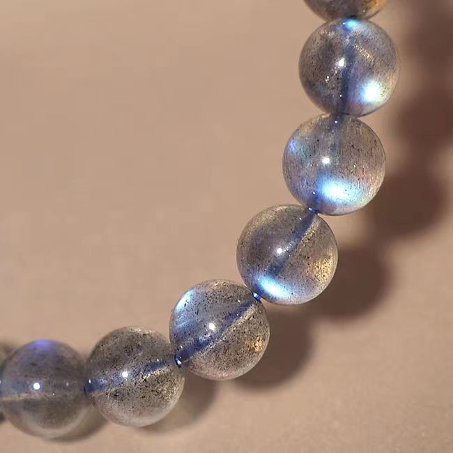 Gray Moonstone Crystal Bracelet
