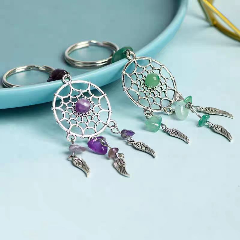 Crystal Dreamcatcher Keychain