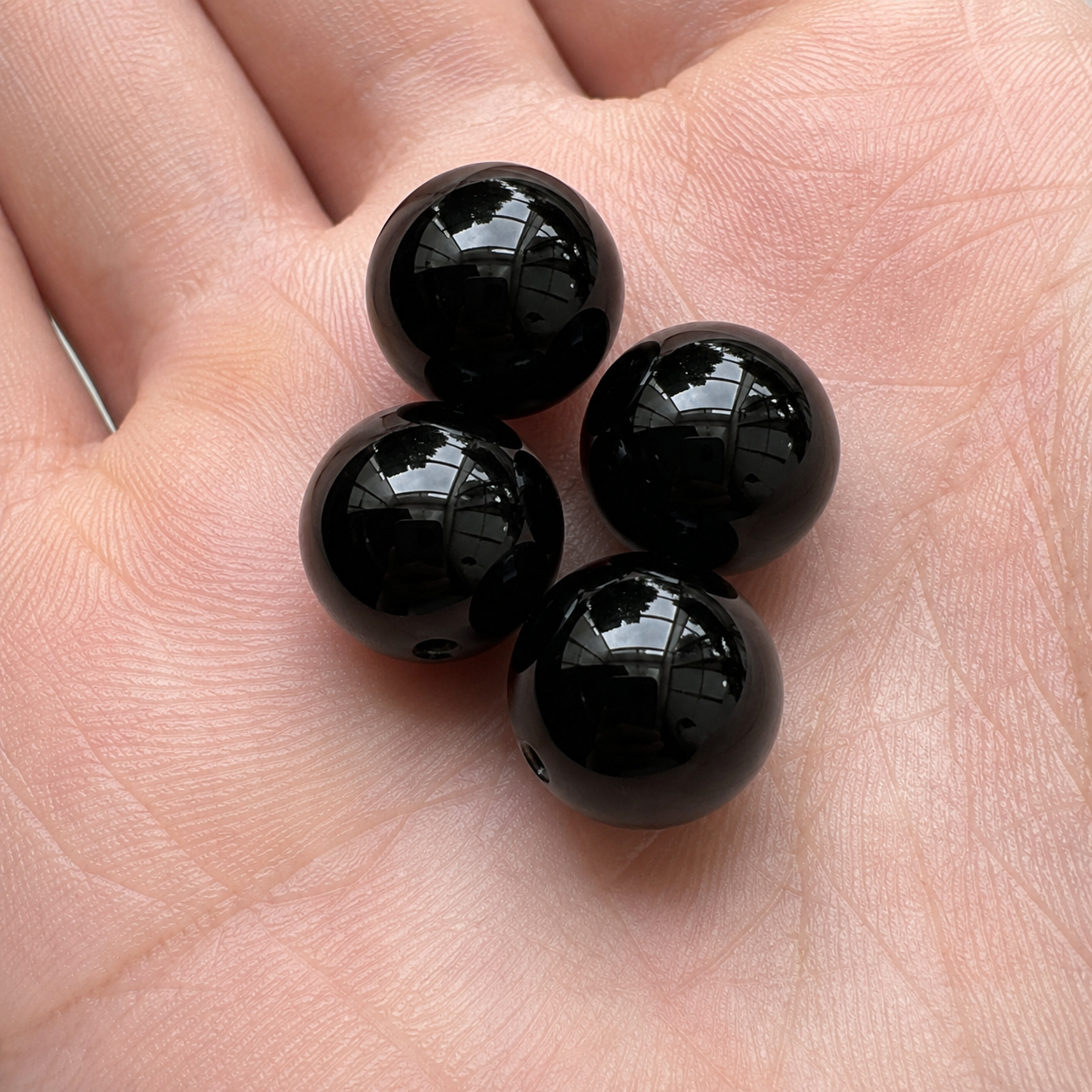 Natural Obsidian Beads: Golden, Silver & Black Sheen | DIY Accent Beads