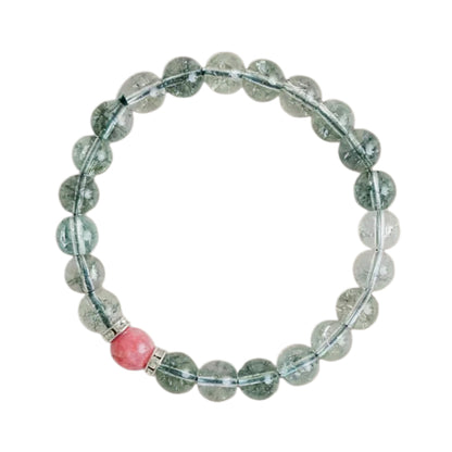 Green Phantom Quartz Crystal Bracelet – Clarity & Wealth