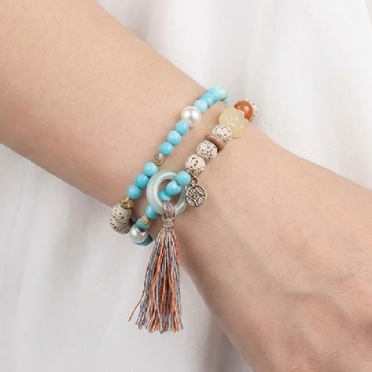 Ethnic Mountain Breeze Double-Layer  Bracelet