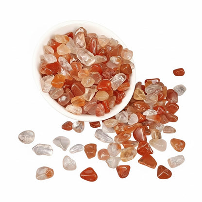 Red Hair Quartz Crystal Chips