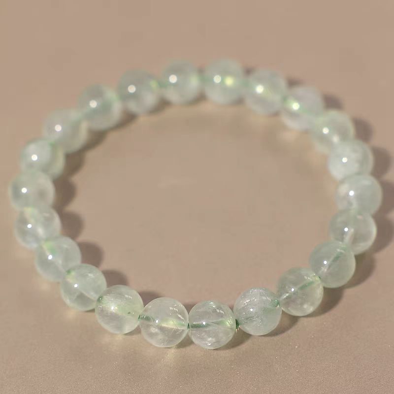 Beaded bracelet with a beige background