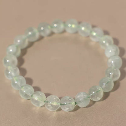 Beaded bracelet with a beige background