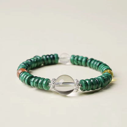 Natural Malachite & Multi-Stone Intentional Bead Bracelet