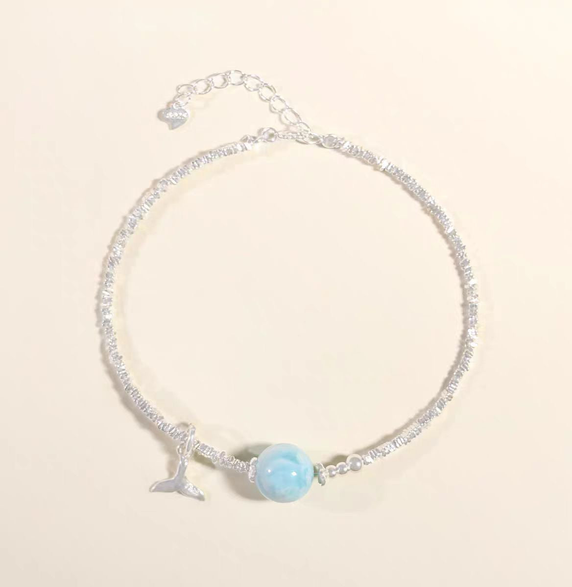 Larimar Mermaid Tail Bracelet