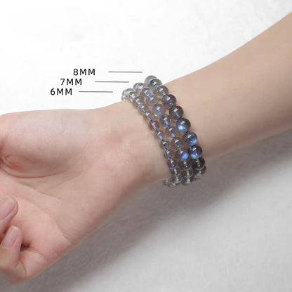 Gray Moonstone Crystal Bracelet