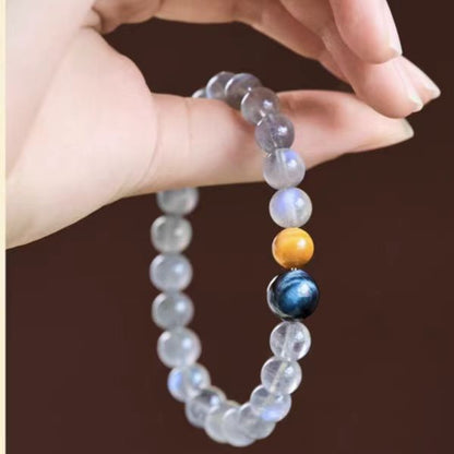 Blue Moonstone Crystal Bracelet