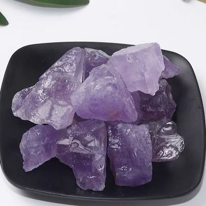 Raw Amethyst Stones for Decor, Cleansing & Diffuser Use