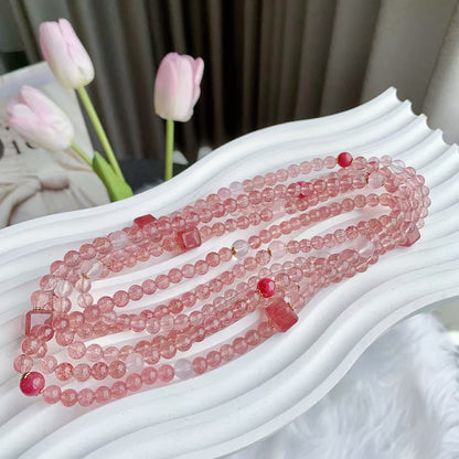 Natural Strawberry Quartz Bracelet