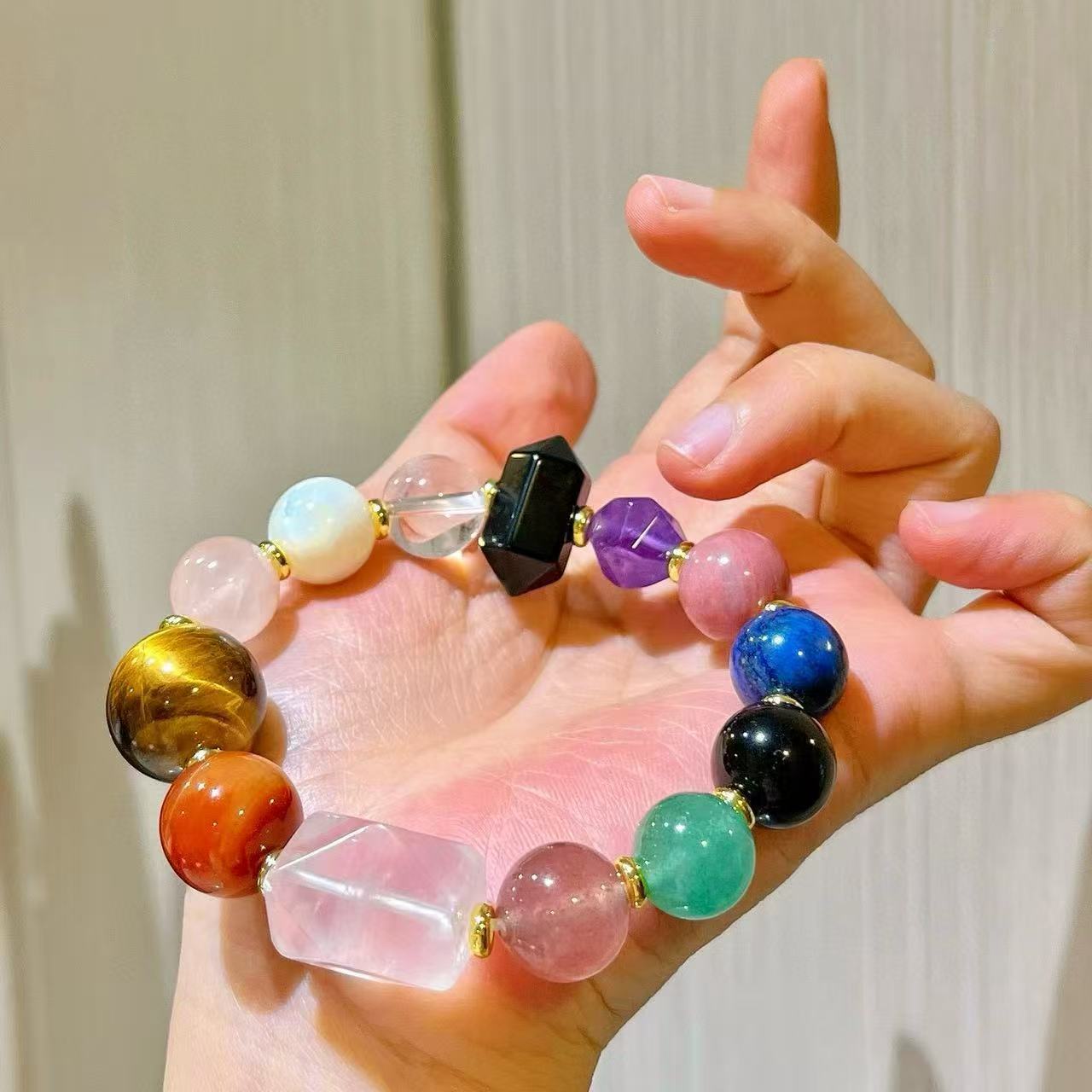 Natural Multi-Gemstone Bracelet