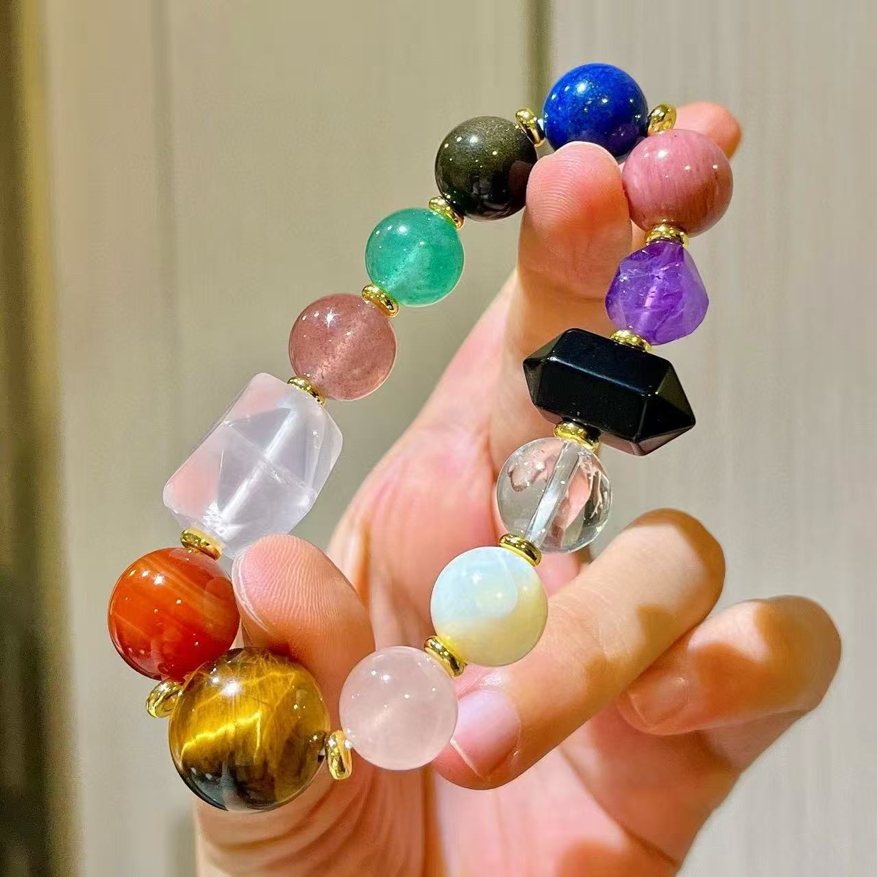 Natural Multi-Gemstone Bracelet