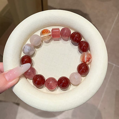 Natural Strawberry Quartz Bracelet