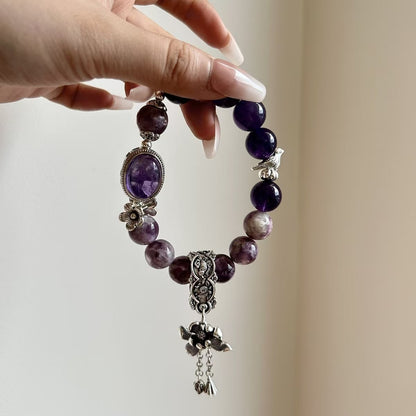 Amethyst Flower Bracelet