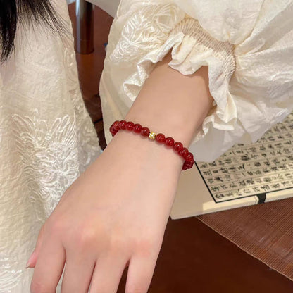 Red Agate Crystal Bracelet