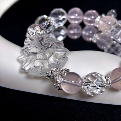 Pink crystal bracelet