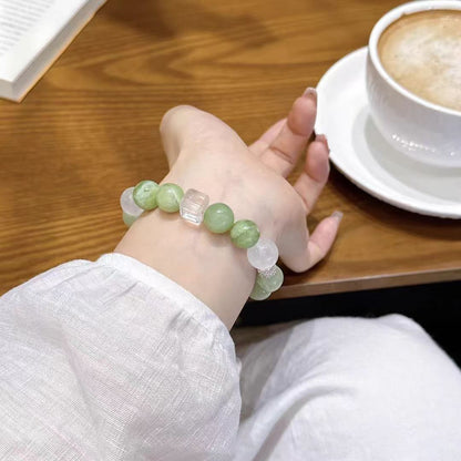 Green Jade Aura Crystal Bracelet