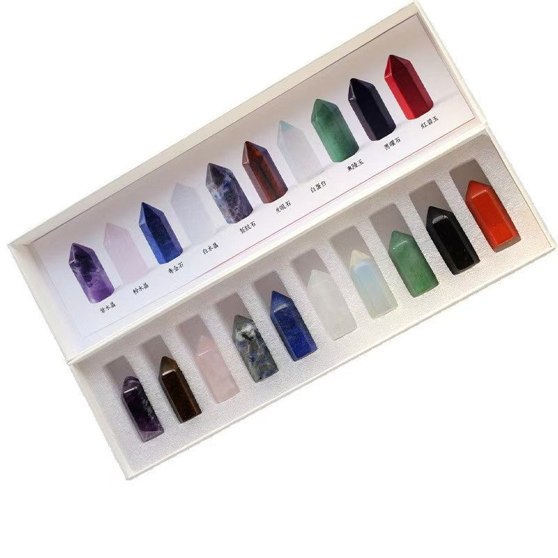 7 Chakra Crystal Wand Set