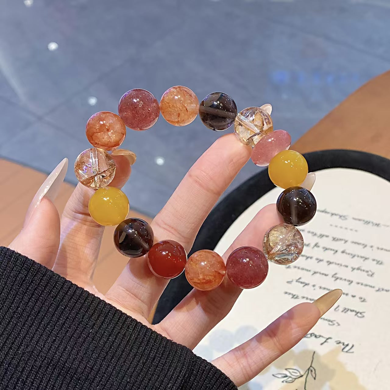 Strawberry Quartz Bracelet (8mm)