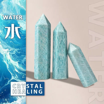 Natural Amazonite Crystal Tower