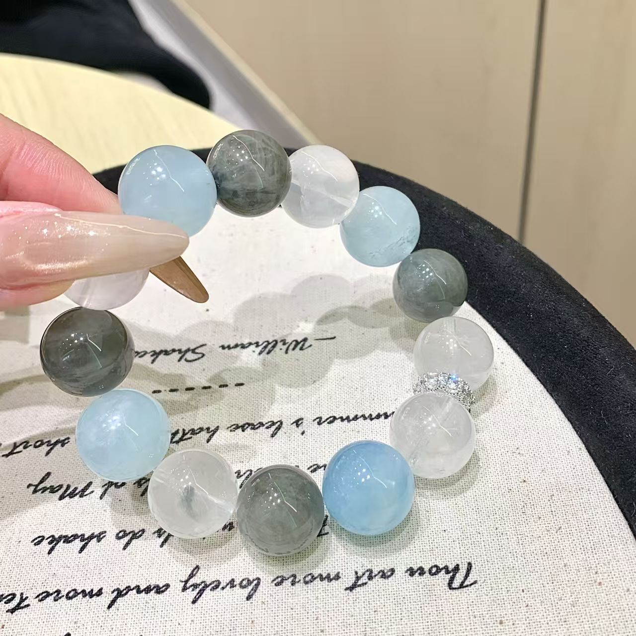 Sea Breeze Aquamarine Crystal Bracelet
