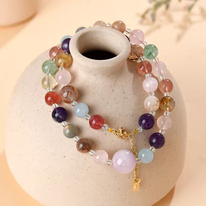 Colorful Natural Crystal Necklace