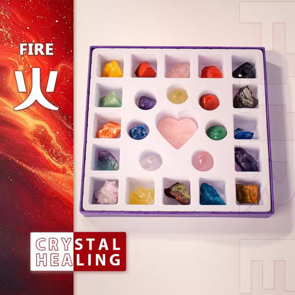 Crystal Gemstone Discovery Set – 24 Natural Crystals for Kids’ Learning