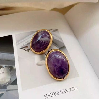 Amethyst Energy Drop Earrings