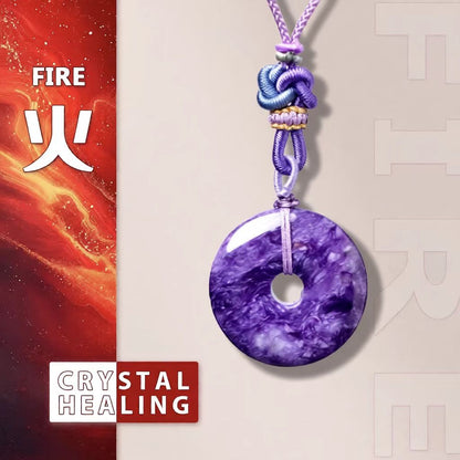 Charoite Peace Amulet Pendant