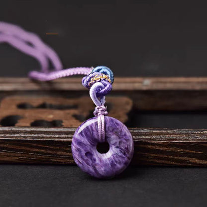 Charoite Peace Amulet Pendant