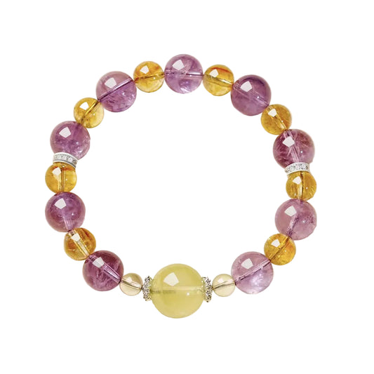 Amethyst and Golden Citrine Harmony Bracelet