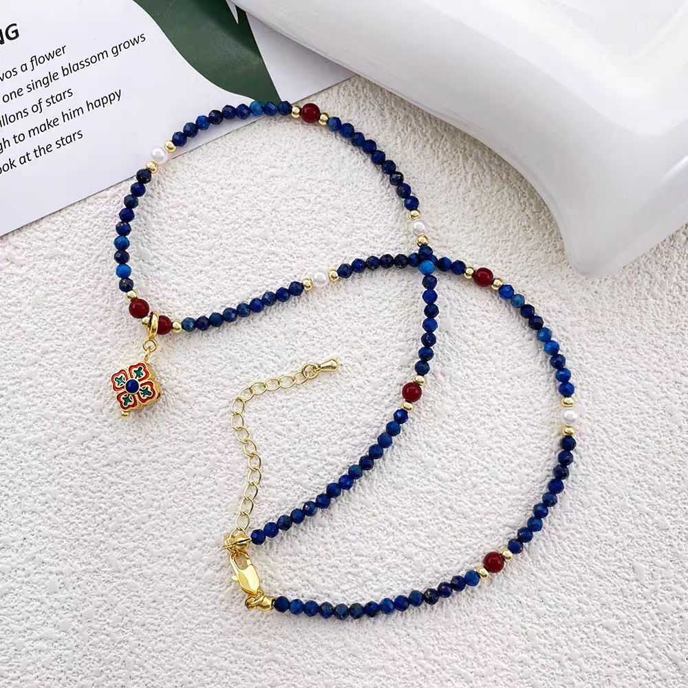 Lapis Lazuli Intentional Bead Feng Shui Necklace