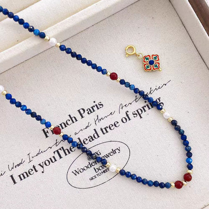 Lapis Lazuli Intentional Bead Feng Shui Necklace