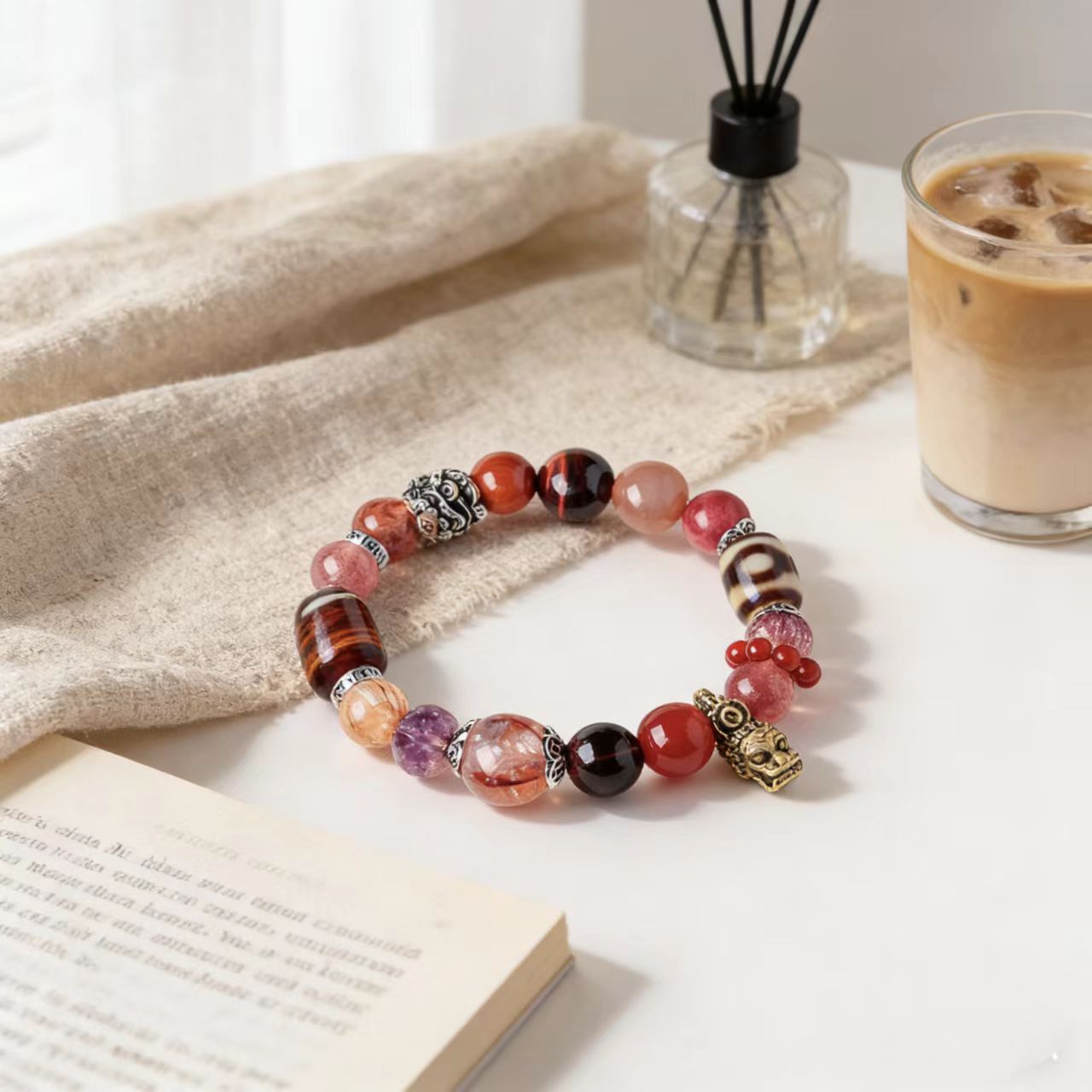 Red Tiger’s Eye Crystal Bracelet
