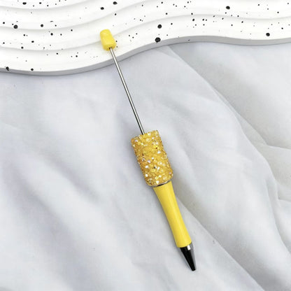 12Pcs DIY Diamond Beadable Pen -  Plastic Rhinestone Beaded Pens  - Fancy Cute Glitter Pens for Crafting – School Supplies, Office Item