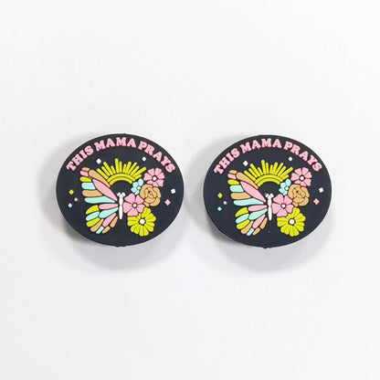 New Silicone Mother's Day Beads – 30mm Focal Drop Resin Beads for DIY Jewelry, Pens, Keychains & Craft Supplies