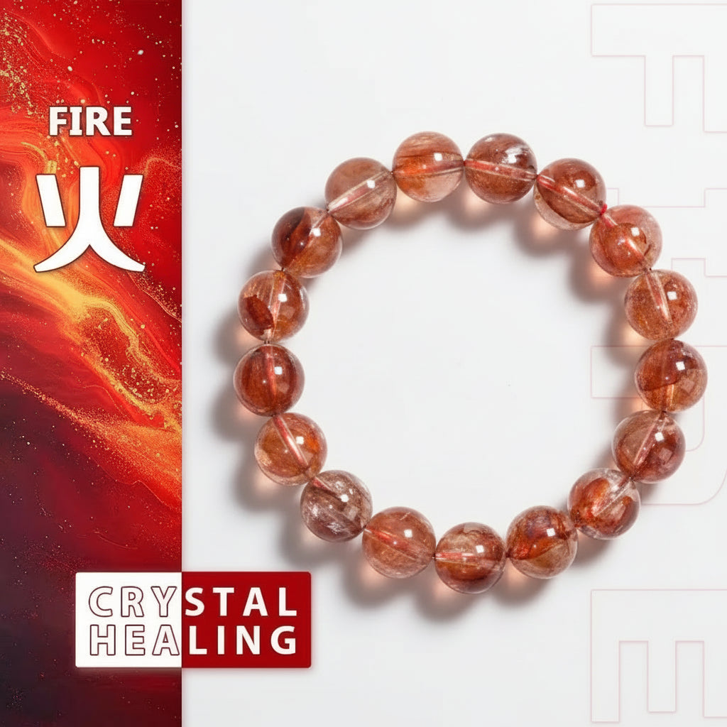 Hematoid Quartz bracelet
