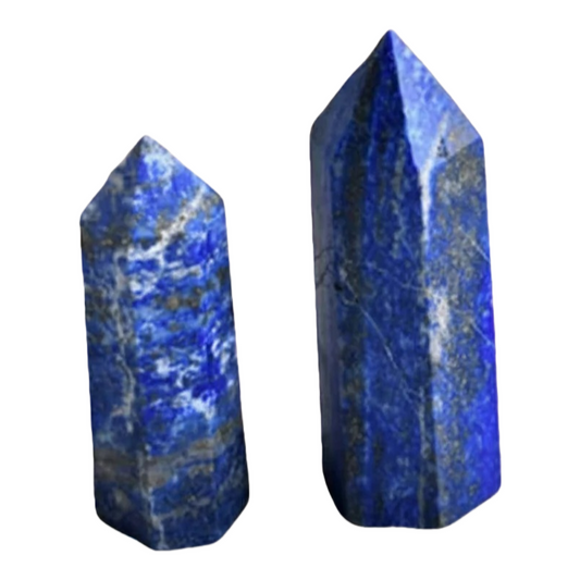 Natural Six-Sided Lapis Lazuli Crystal Tower