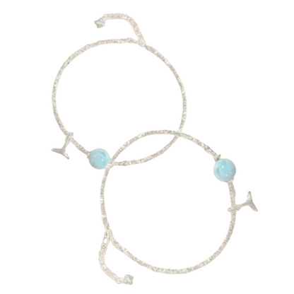 Larimar Mermaid Tail Bracelet