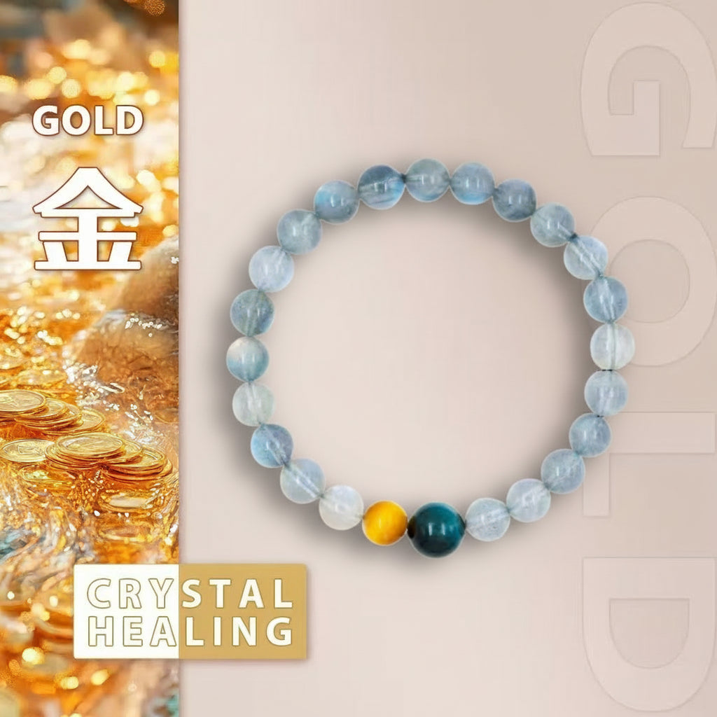 Blue Moonstone Crystal Bracelet