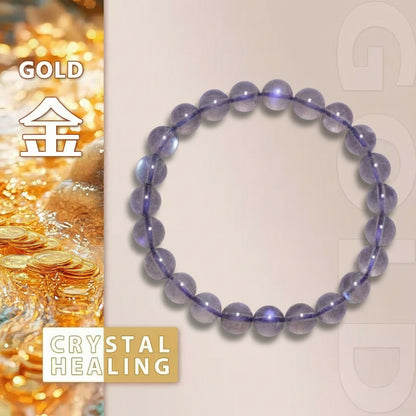 Gray Moonstone Crystal Bracelet