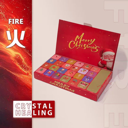 Christmas Crystal Advent Calendar – 24 Natural Gemstones Discovery Box