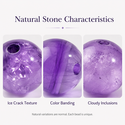 Amethyst Single Beads for DIY