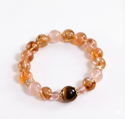 Golden Rutilated Quartz  Bracelet