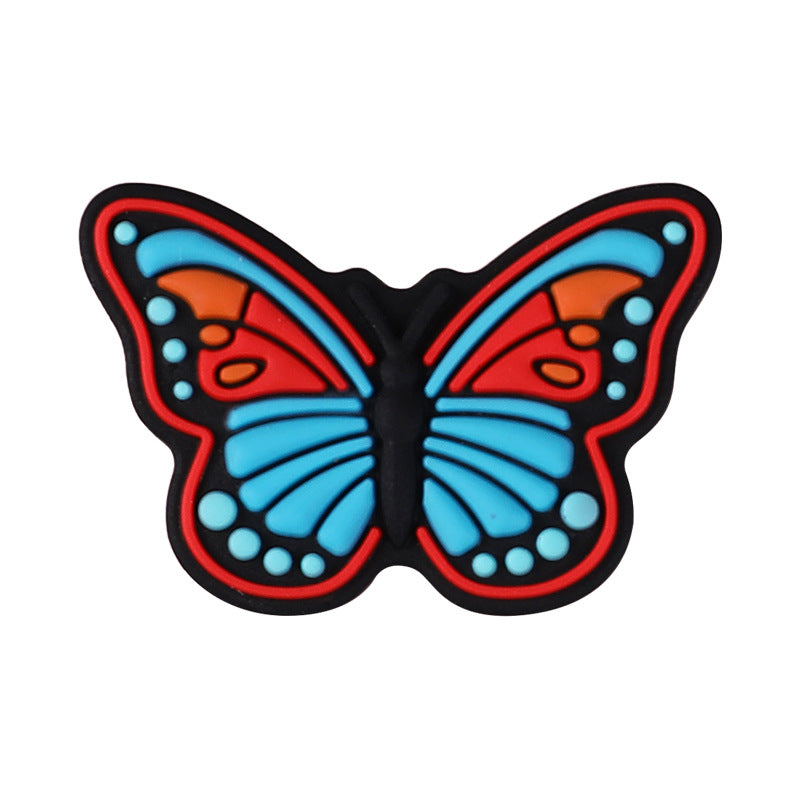Butterfly Silicone Beads for Kids DIY Jewelry Making – Colorful Insect Focal Beads for Bracelets, Crafts & Accessories（20pcs)