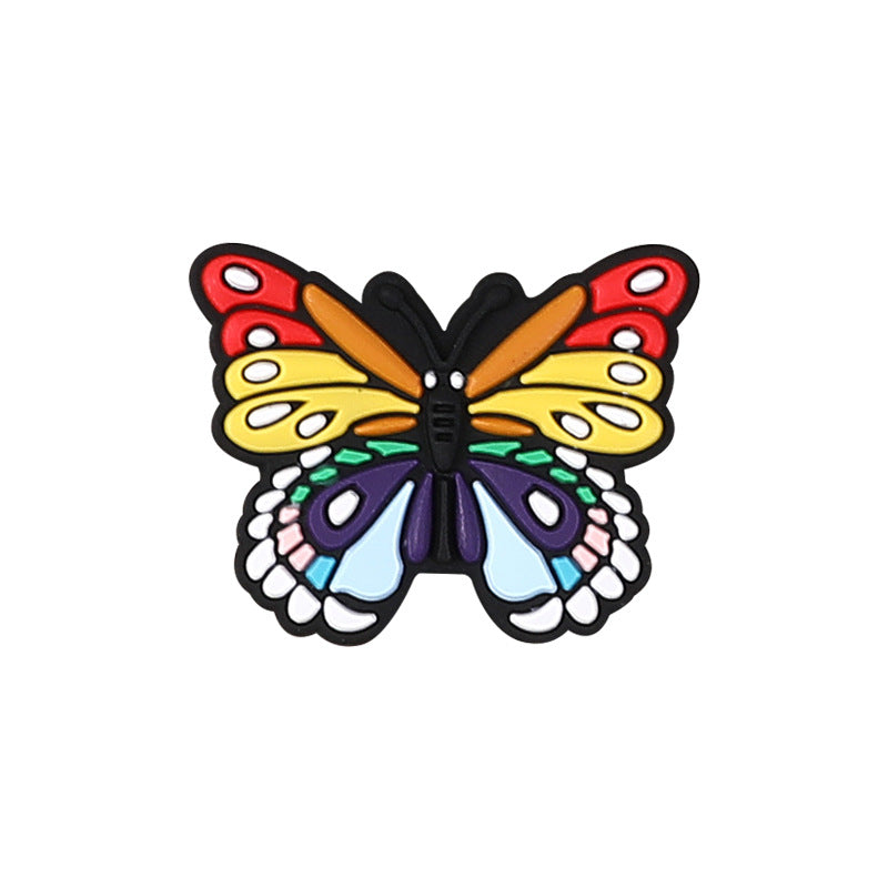 Butterfly Silicone Beads for Kids DIY Jewelry Making – Colorful Insect Focal Beads for Bracelets, Crafts & Accessories（20pcs)