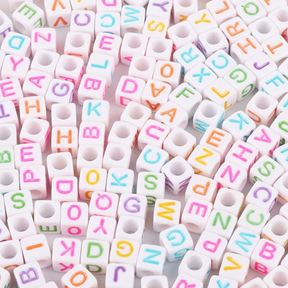 Square Acrylic Letter & Number Beads | SoulstoneHouse