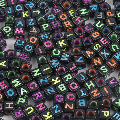 Square Acrylic Letter & Number Beads | SoulstoneHouse