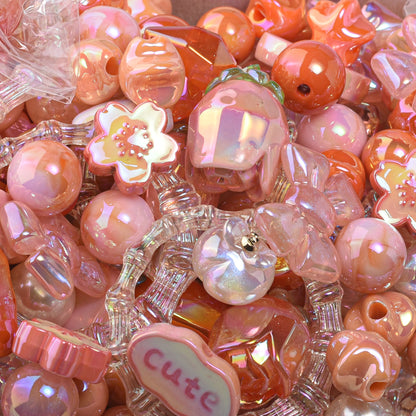 Acrylic loose beads DIY mobile phone chain bag chain beading accessories material