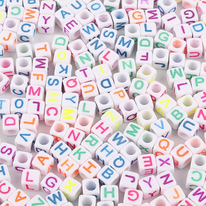 Square Acrylic Letter & Number Beads | SoulstoneHouse